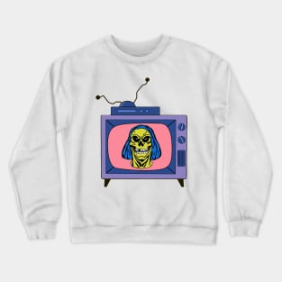 Skelton Master King Cartoon Tv Nightmare no sleep beast candy invasion Crewneck Sweatshirt